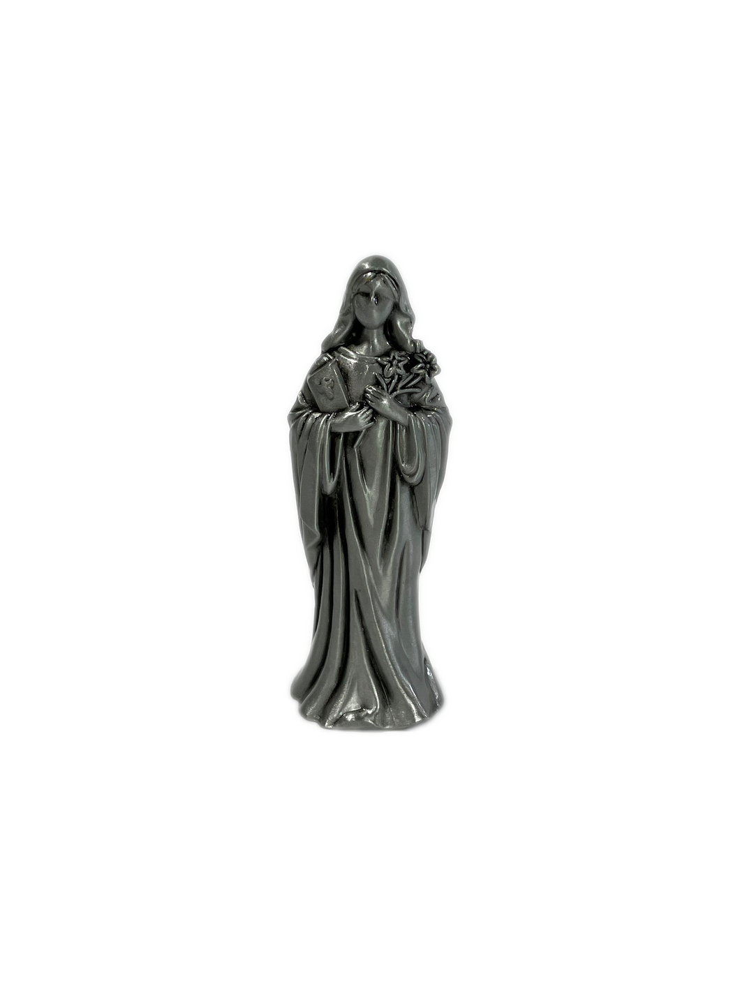 St. Catherine of Siena Pewter Statuette