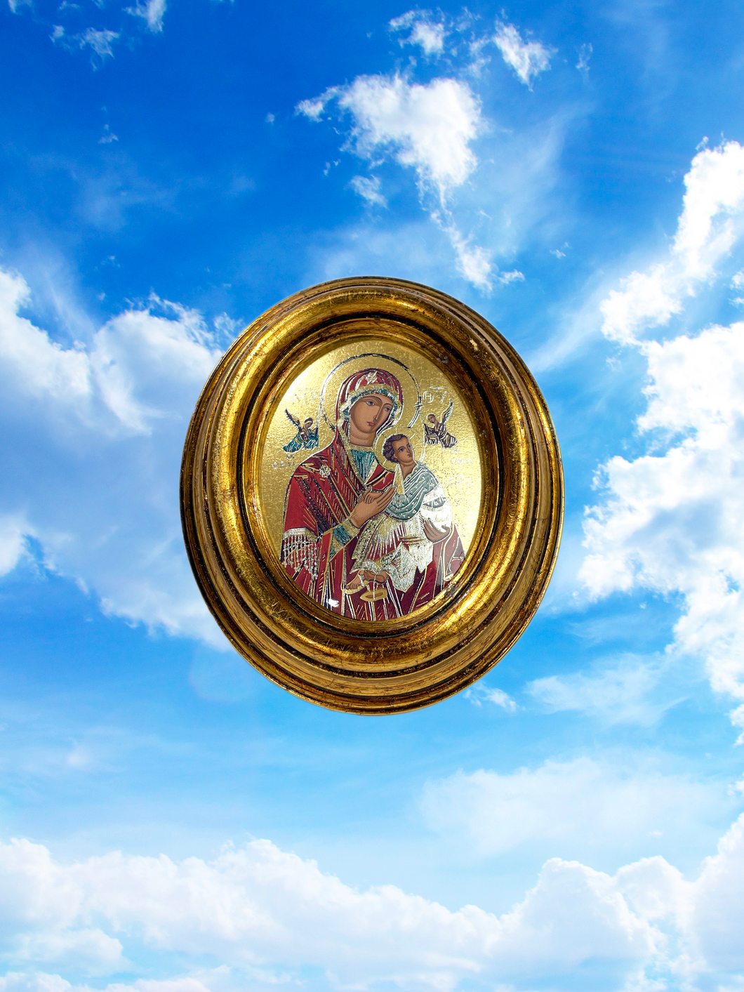Perpetual Help Gold Leaf Plaque