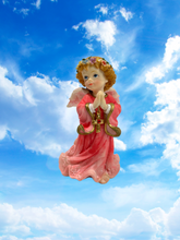 Load image into Gallery viewer, A Touch of Heaven Red Rhinestone Praying Angel Statue
