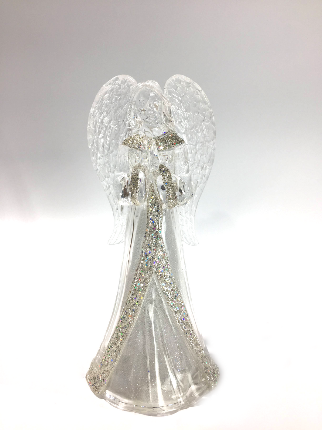 Light-up Glitter Praying Angel Figurine